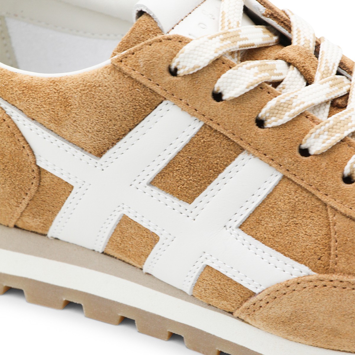 COGNAC LEATHER SNEAKERS