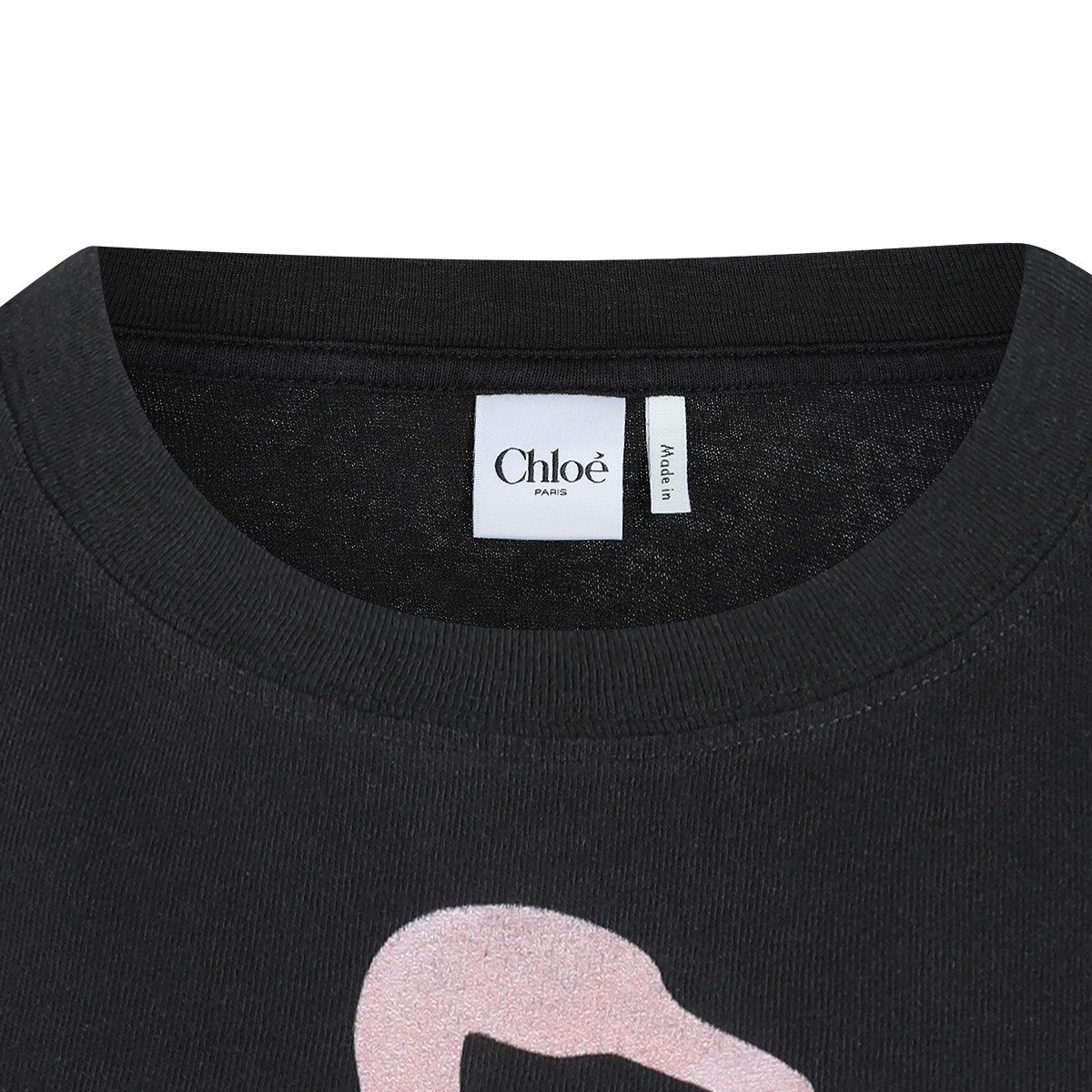 BLACK COTTON T-SHIRT