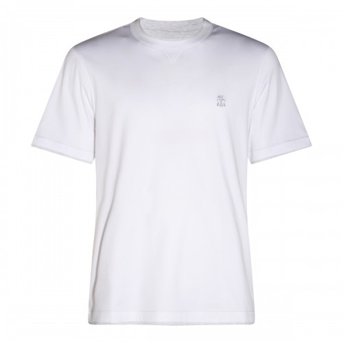 WHITE COTTON T-SHIRT