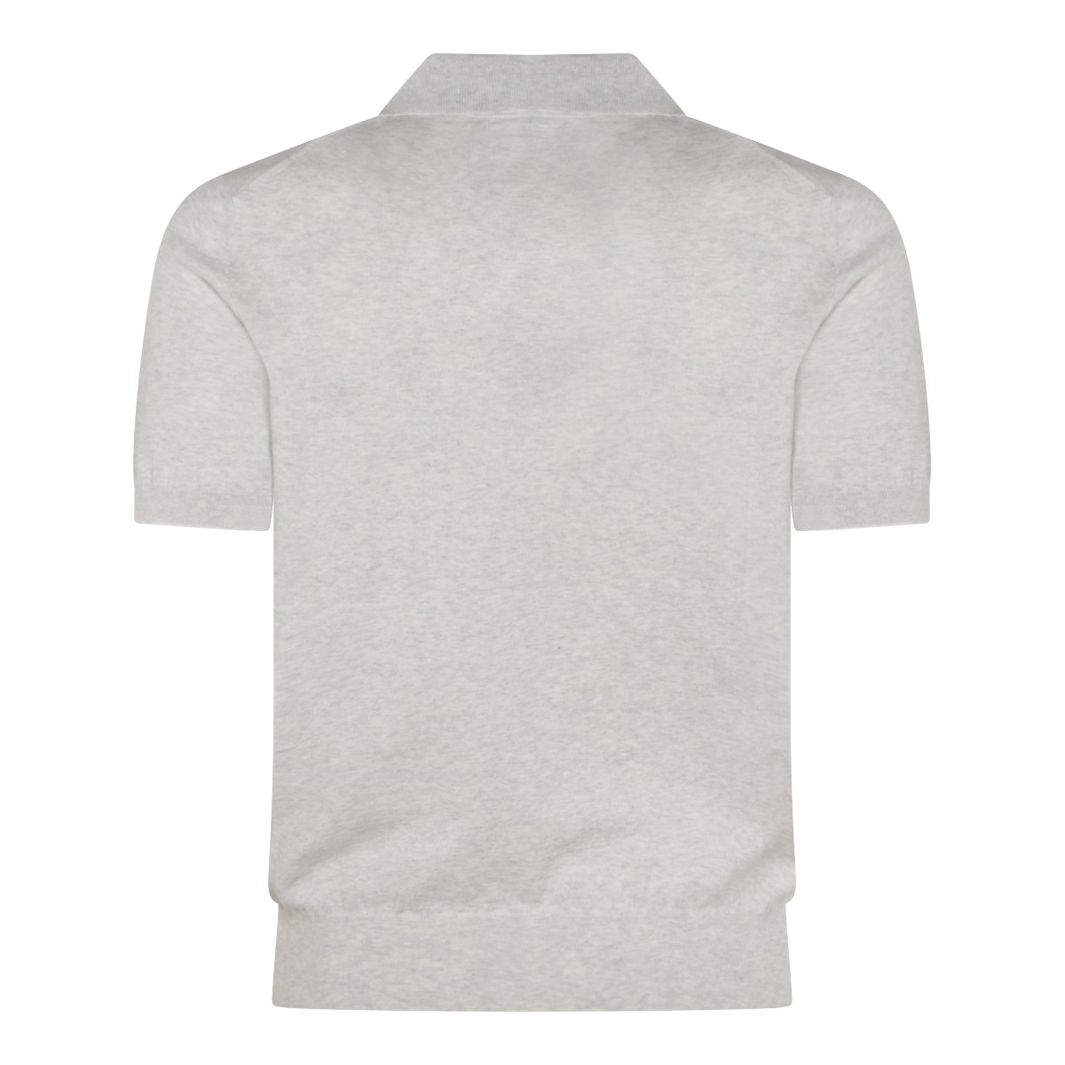 GREY COTTON POLO SHIRT