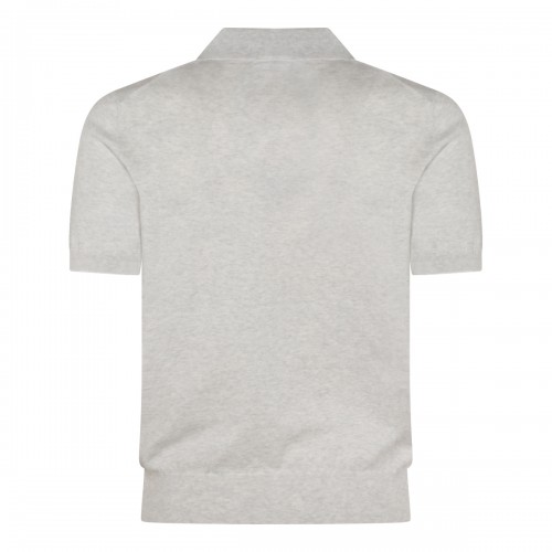GREY COTTON POLO SHIRT