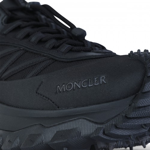 BLACK LEATHER SNEAKERS