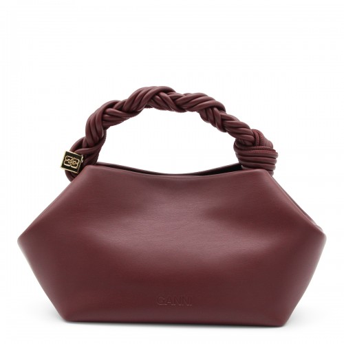 BURGUNDY TOP HANDLE BAG