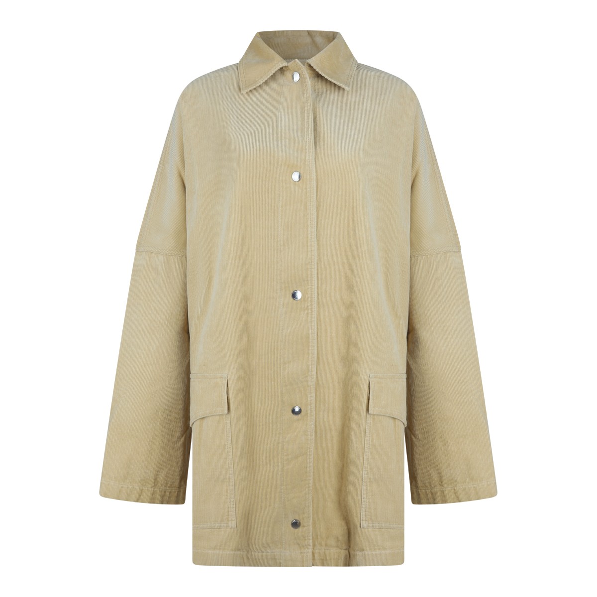 BEIGE COTTON CASUAL JACKET