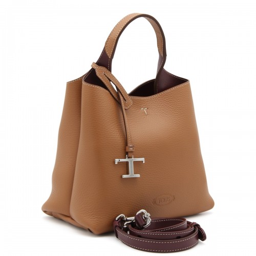 BEIGE LEATHER TOTE BAG 2