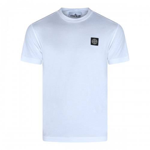 WHITE COTTON T-SHIRT