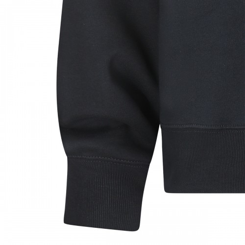 BLACK COTTON SWEATSHIRT