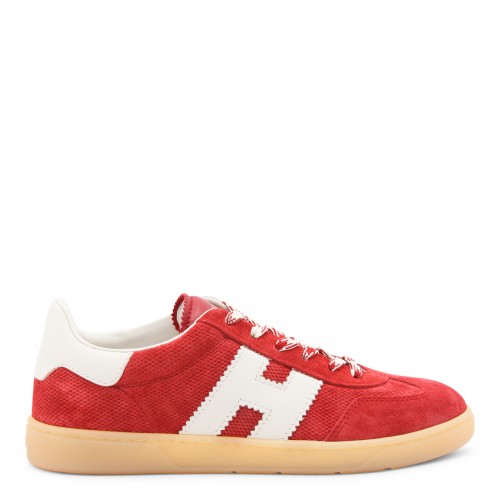 RED LEATHER COOL SNEAKERS
