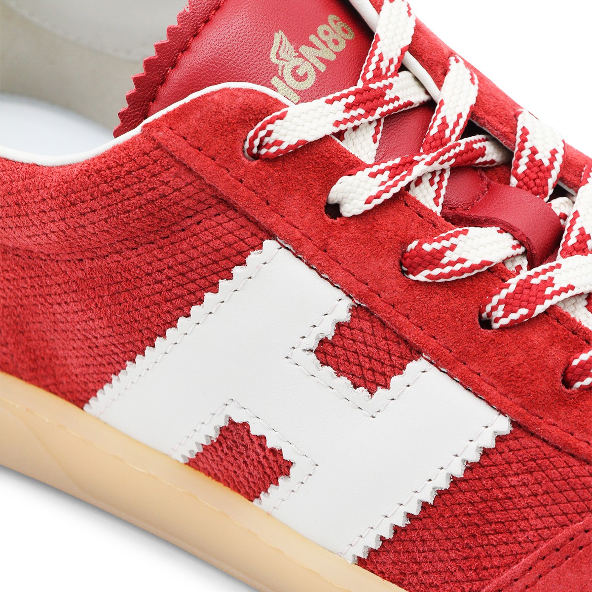 RED LEATHER COOL SNEAKERS