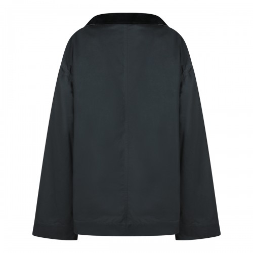 BLACK COTTON CASUAL JACKET 2