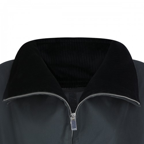 BLACK COTTON CASUAL JACKET