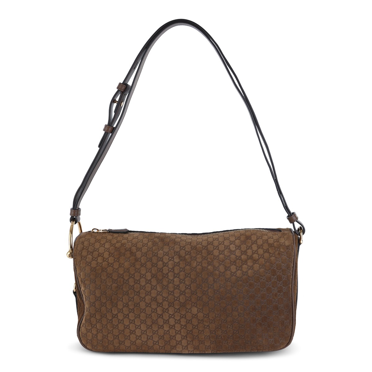 BROWN LEATHER SHOULDER BAG