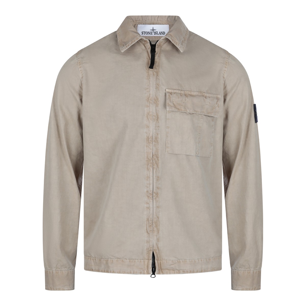 BEIGE COTTON SHIRT