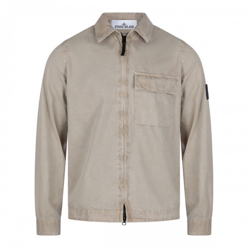 BEIGE COTTON SHIRT