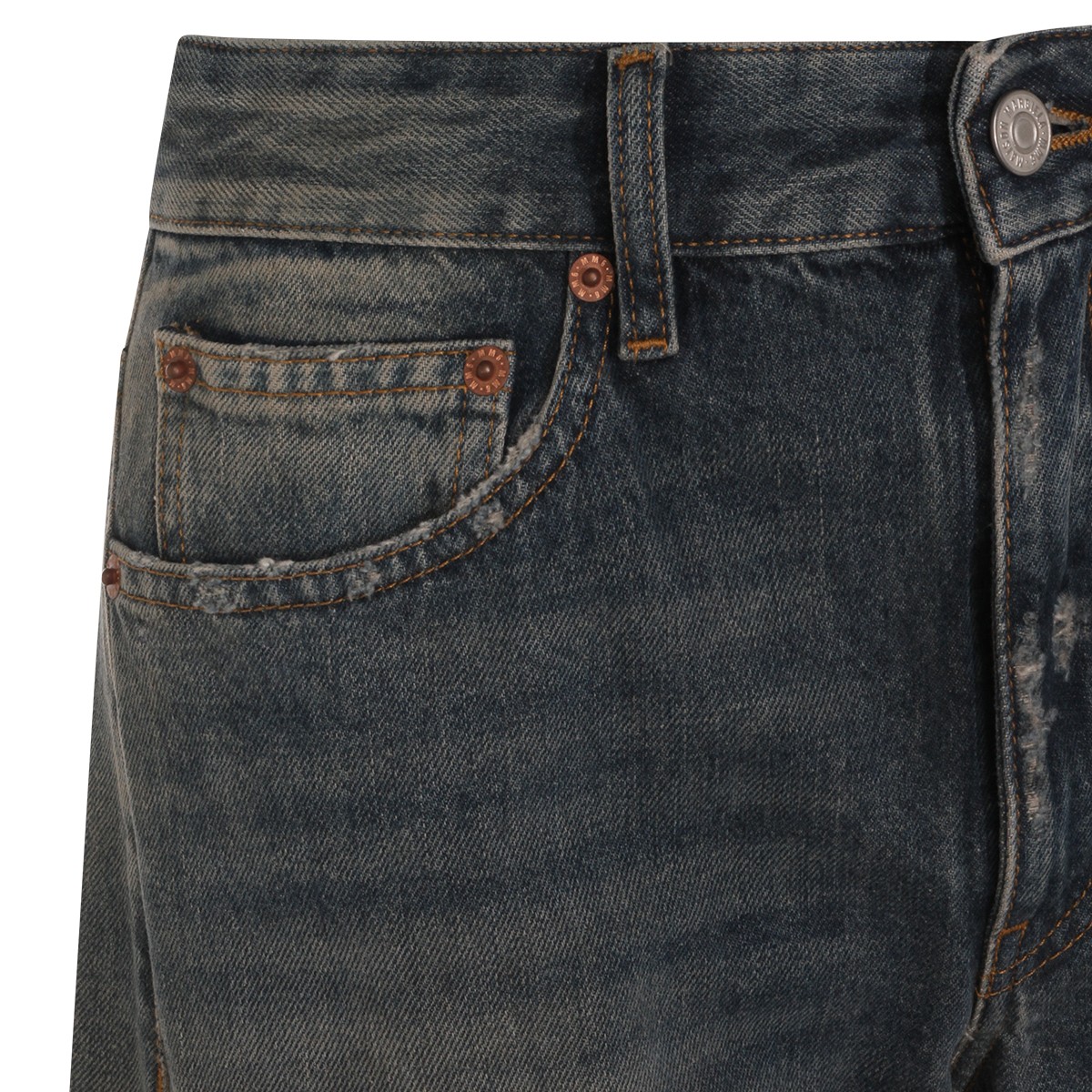 GREY BLUE COTTON JEANS