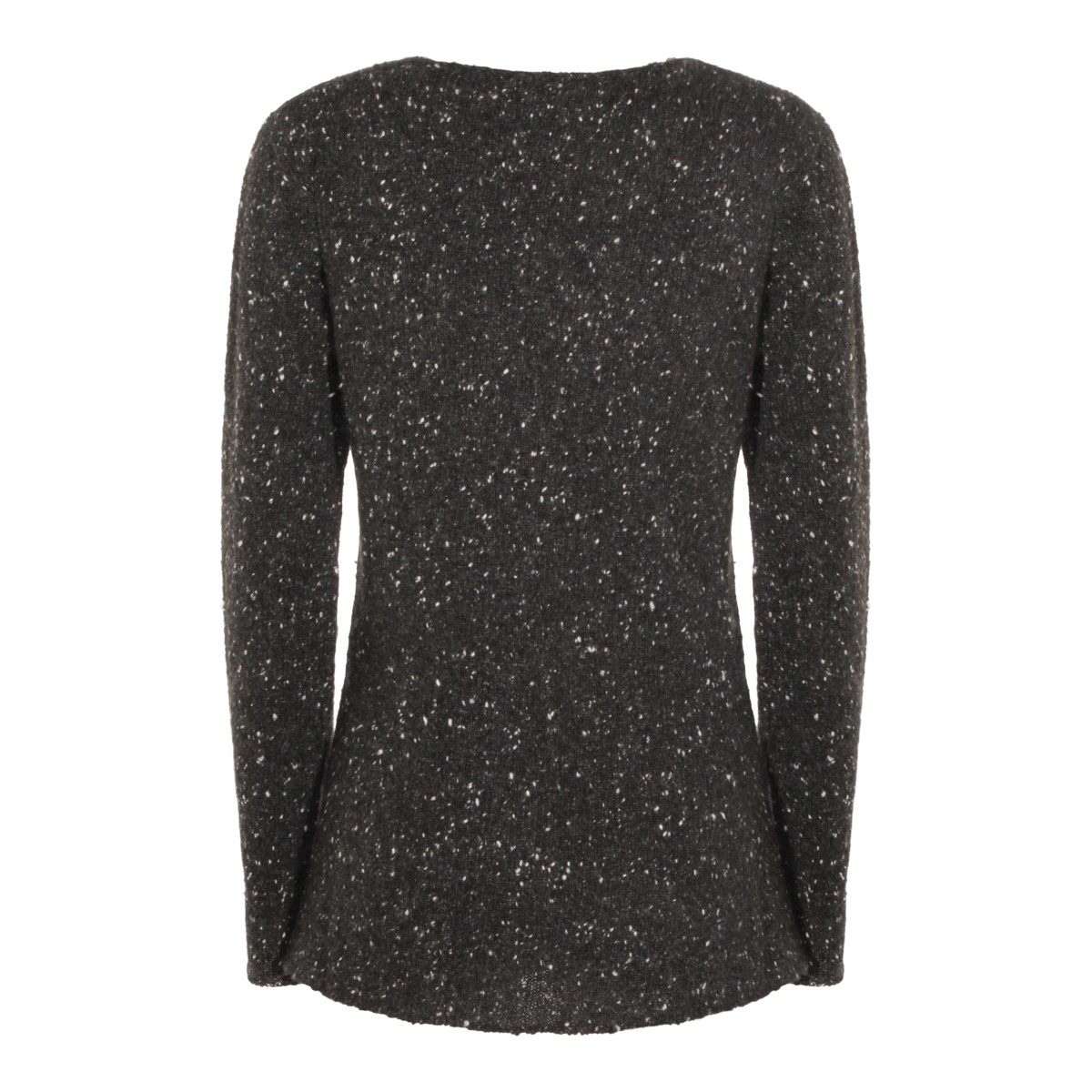 CHARCOAL MELANGE CASHMERE KNITWEAR