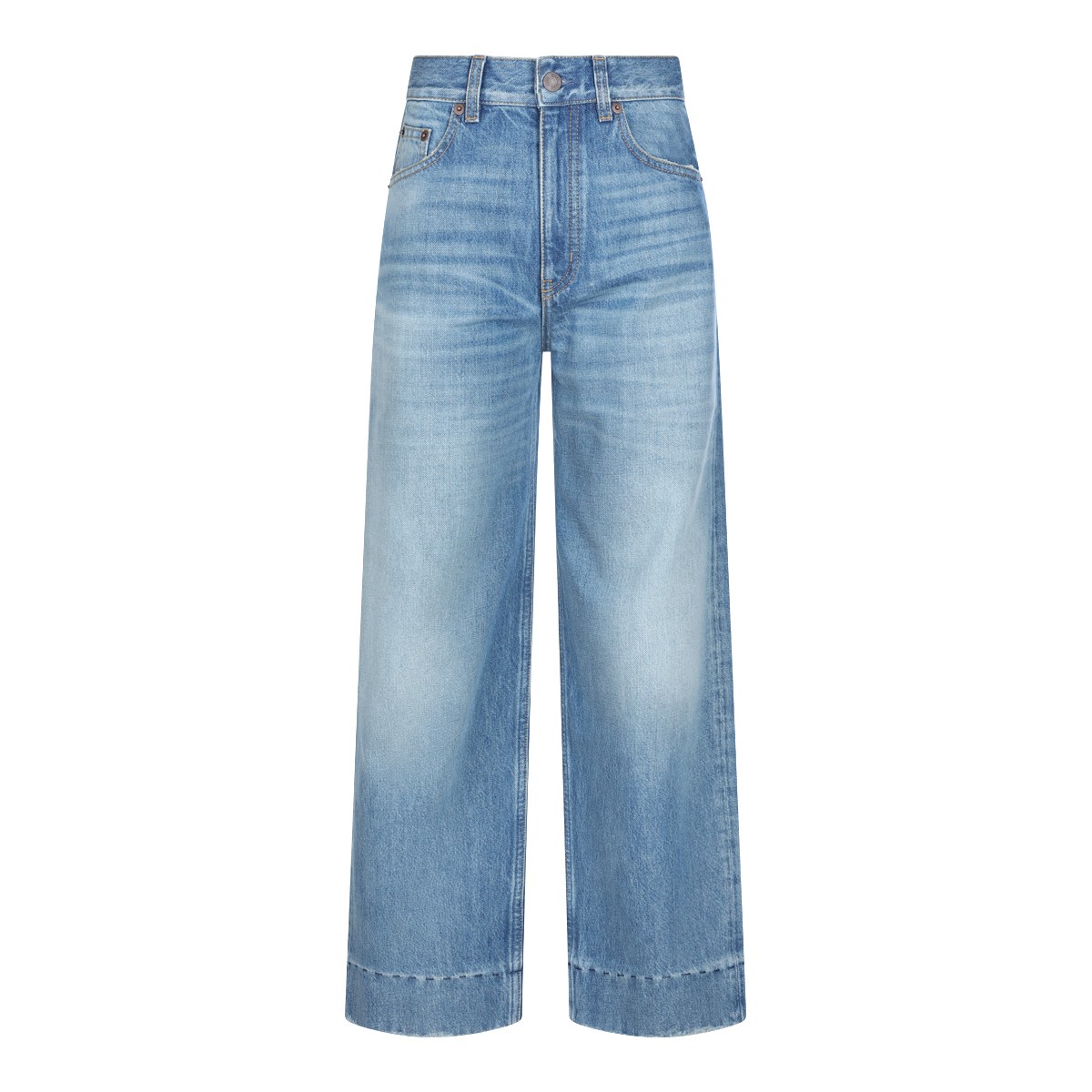 LIGHT BLUE COTTON JEANS