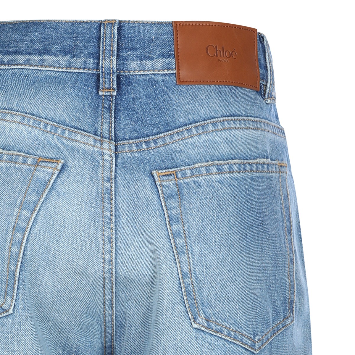 LIGHT BLUE COTTON JEANS