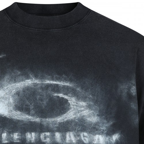 BLACK COTTON T-SHIRT