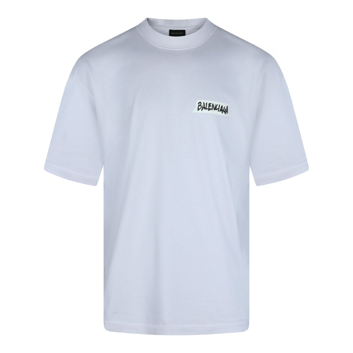 WHITE COTTON T-SHIRT