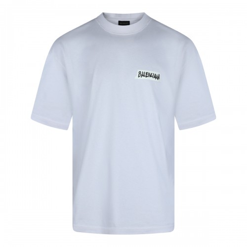 WHITE COTTON T-SHIRT