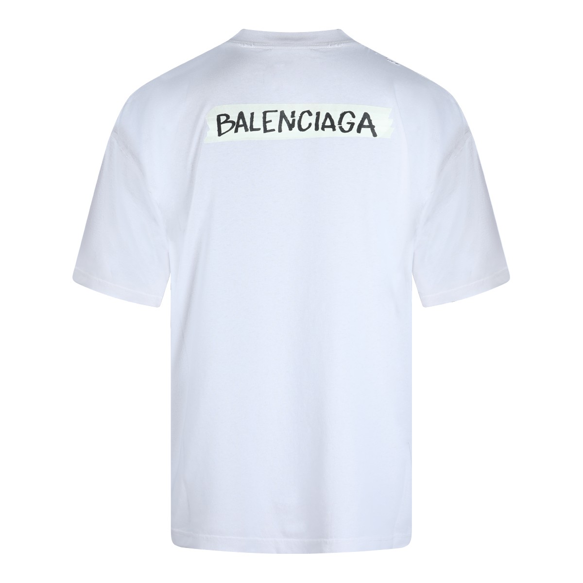 WHITE COTTON T-SHIRT