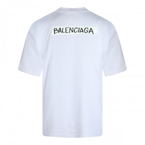 WHITE COTTON T-SHIRT