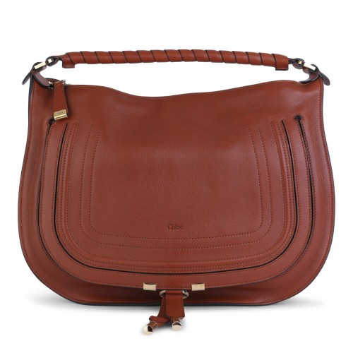 BROWN LEATHER MARCIE...