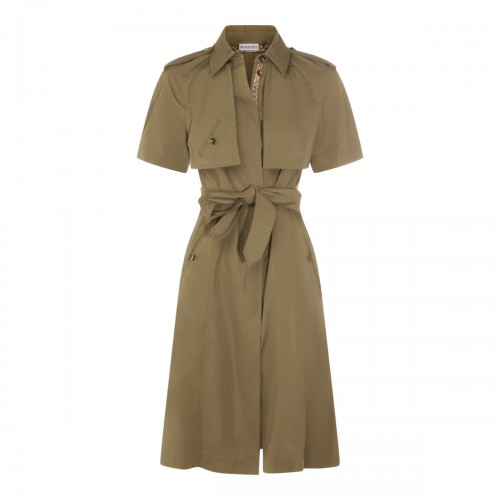 OLIVE COTTON DRESS