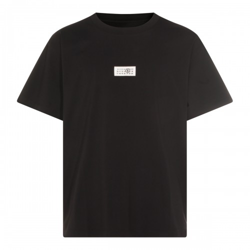 BLACK COTTON T-SHIRT