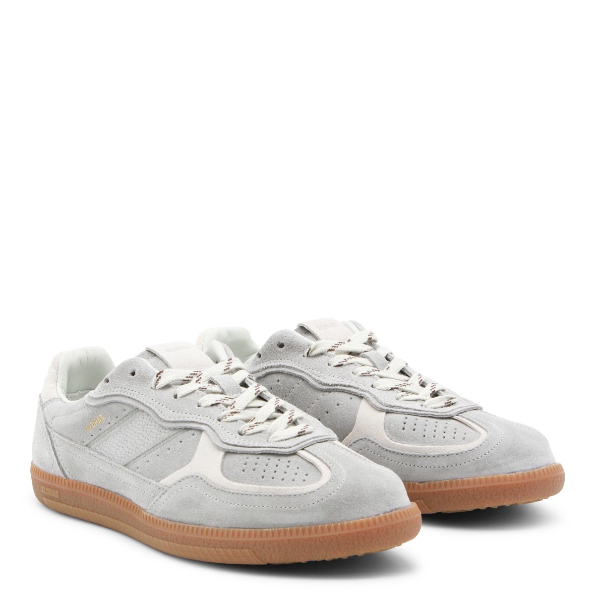 LIGHT GREY LEATHER SNEAKERS