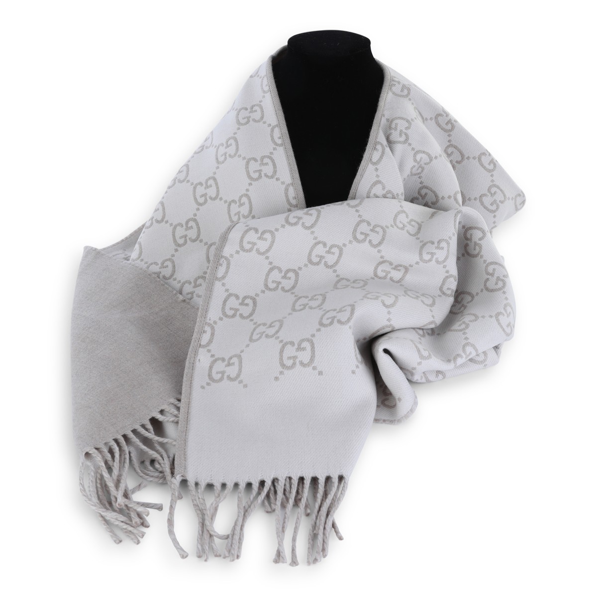 BEIGE WOOL SCARF
