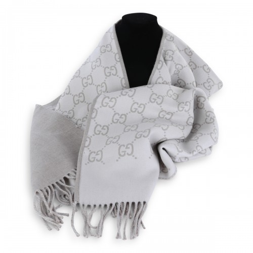 BEIGE WOOL SCARF