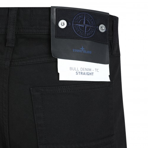 BLACK COTTON JEANS