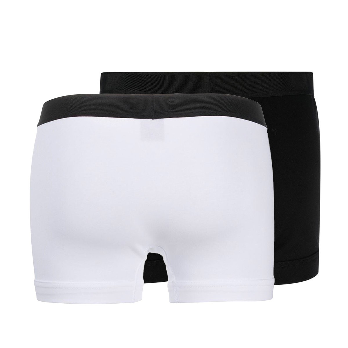 BLACK AND WHITE COTTON BOXER