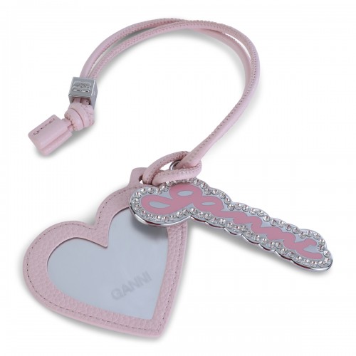 PINK LEATHER KEYRING