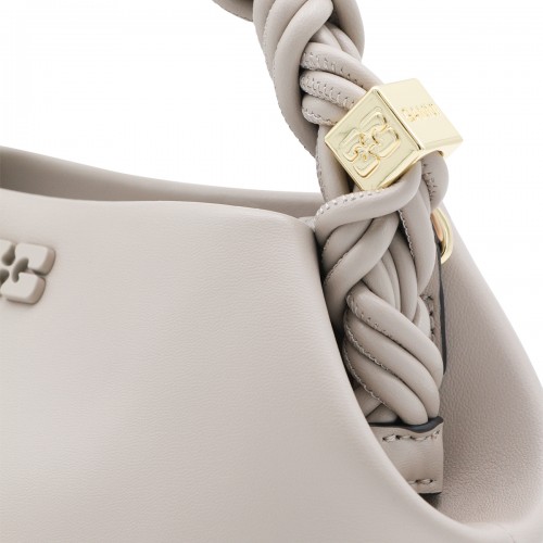 BEIGE TOP HANDLE BAG