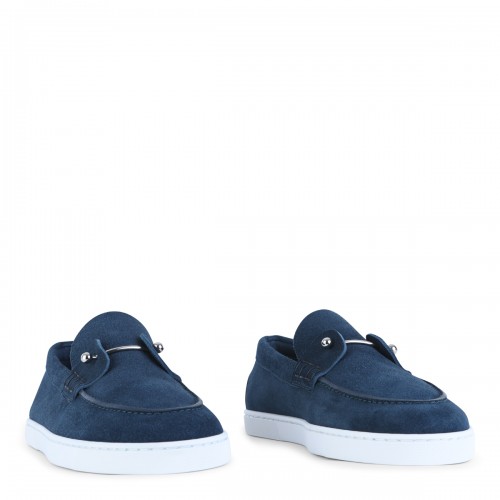 DARK BLUE LEATHER LOAFERS