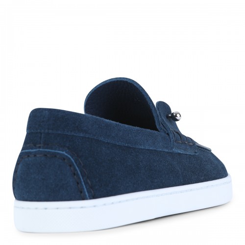 DARK BLUE LEATHER LOAFERS