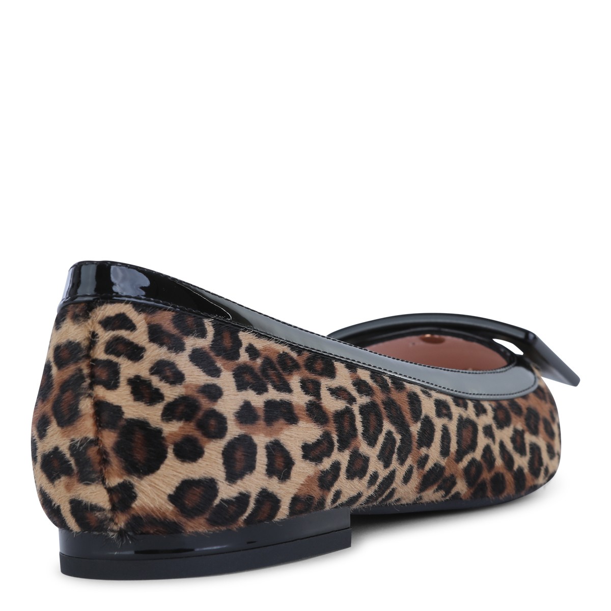 LEOPARD LEATHER FLATS