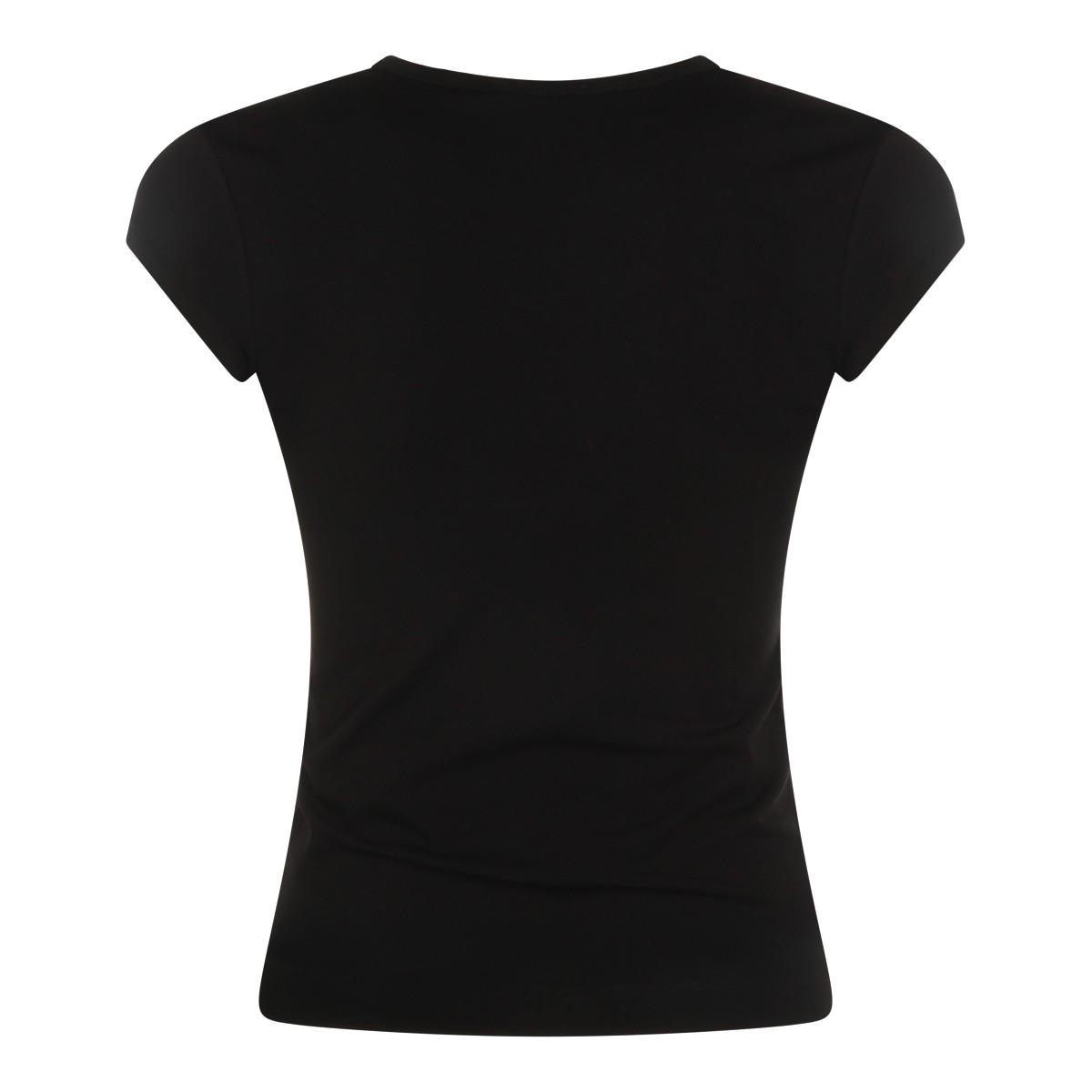 BLACK COTTON T-SHIRT