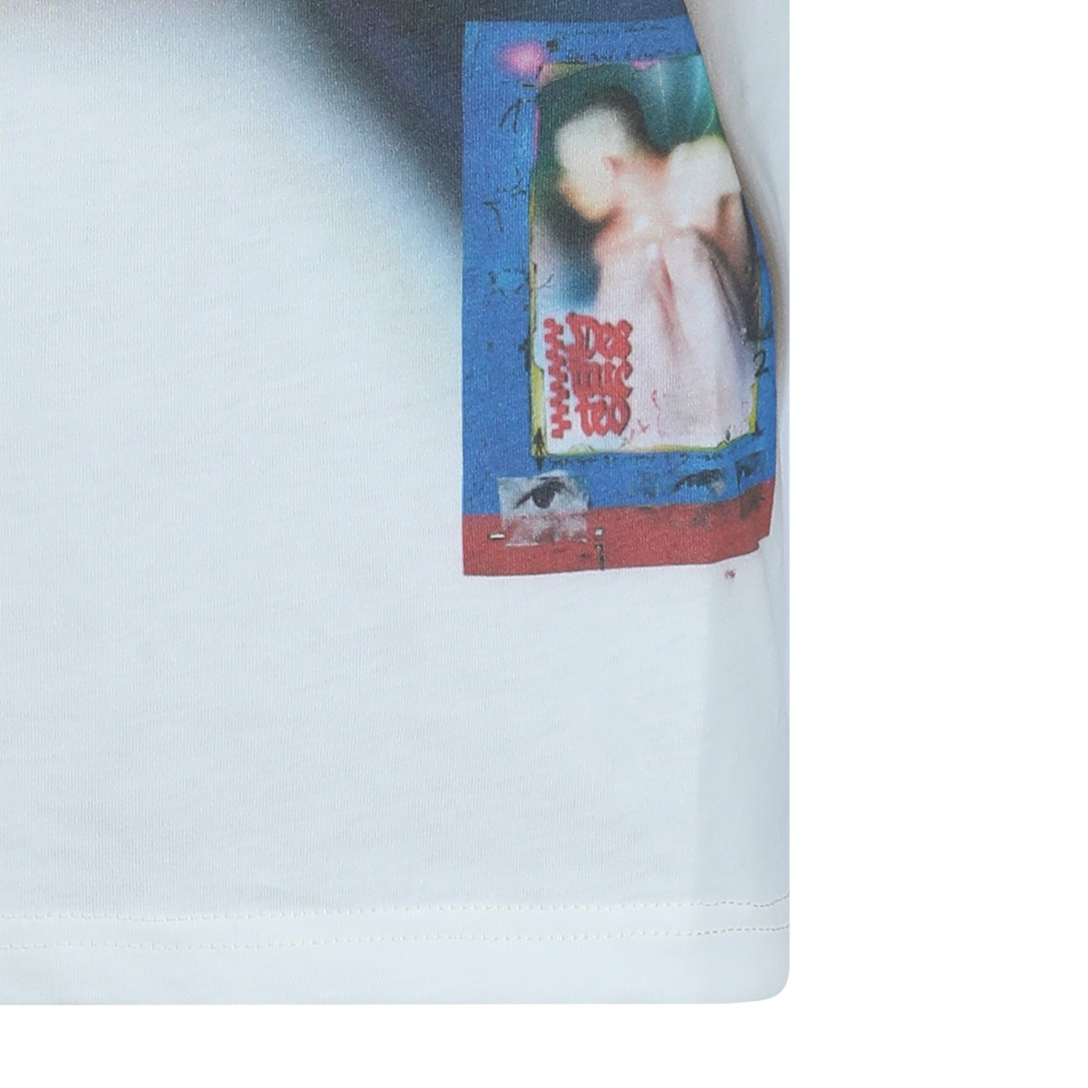 WHITE COTTON T-SHIRT