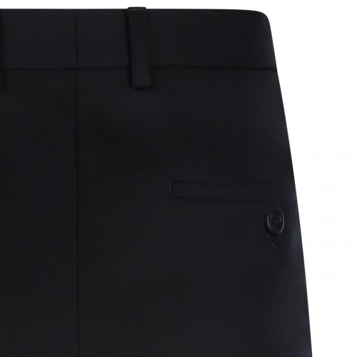 BLACK WOOL PANTS