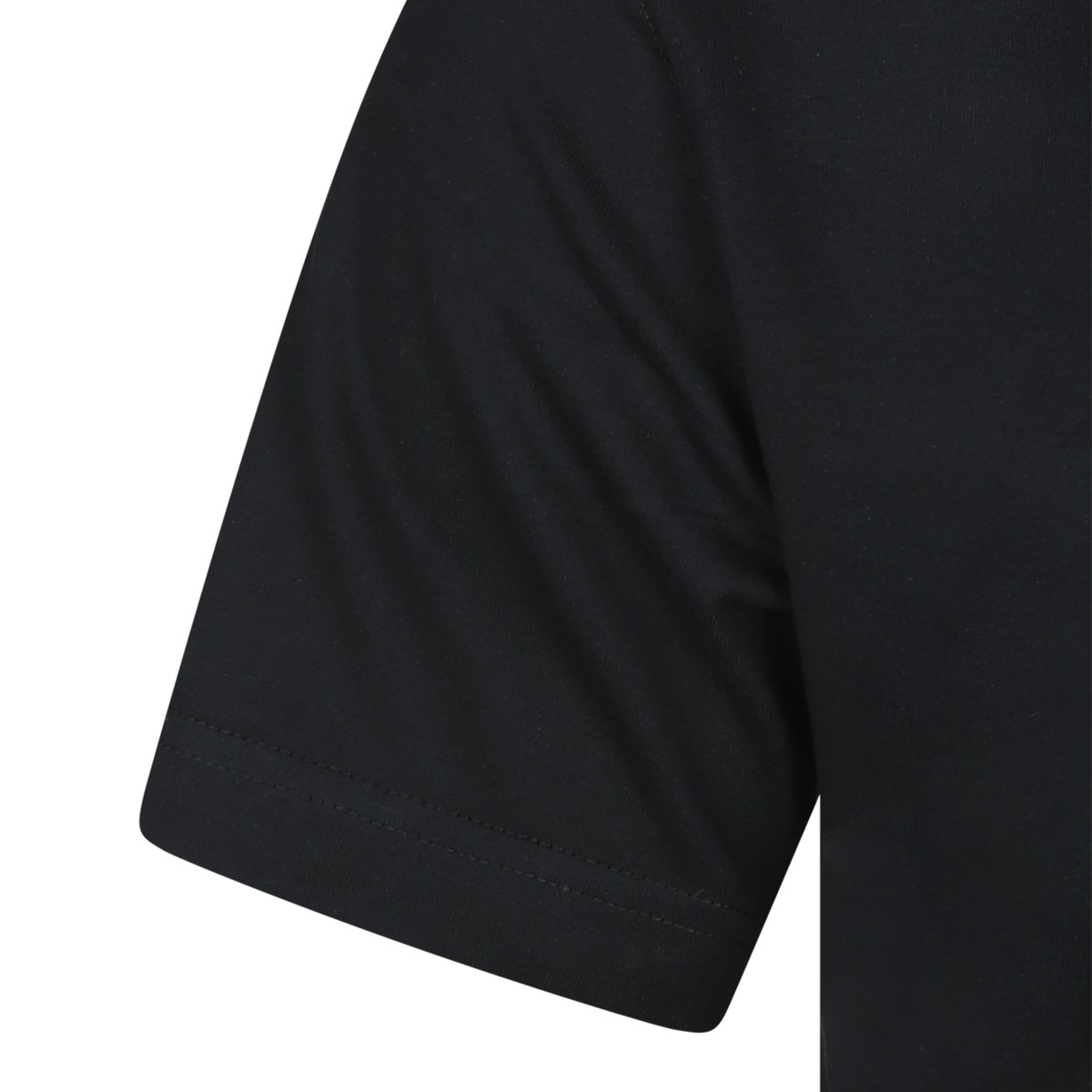 BLACK COTTON T-SHIRT