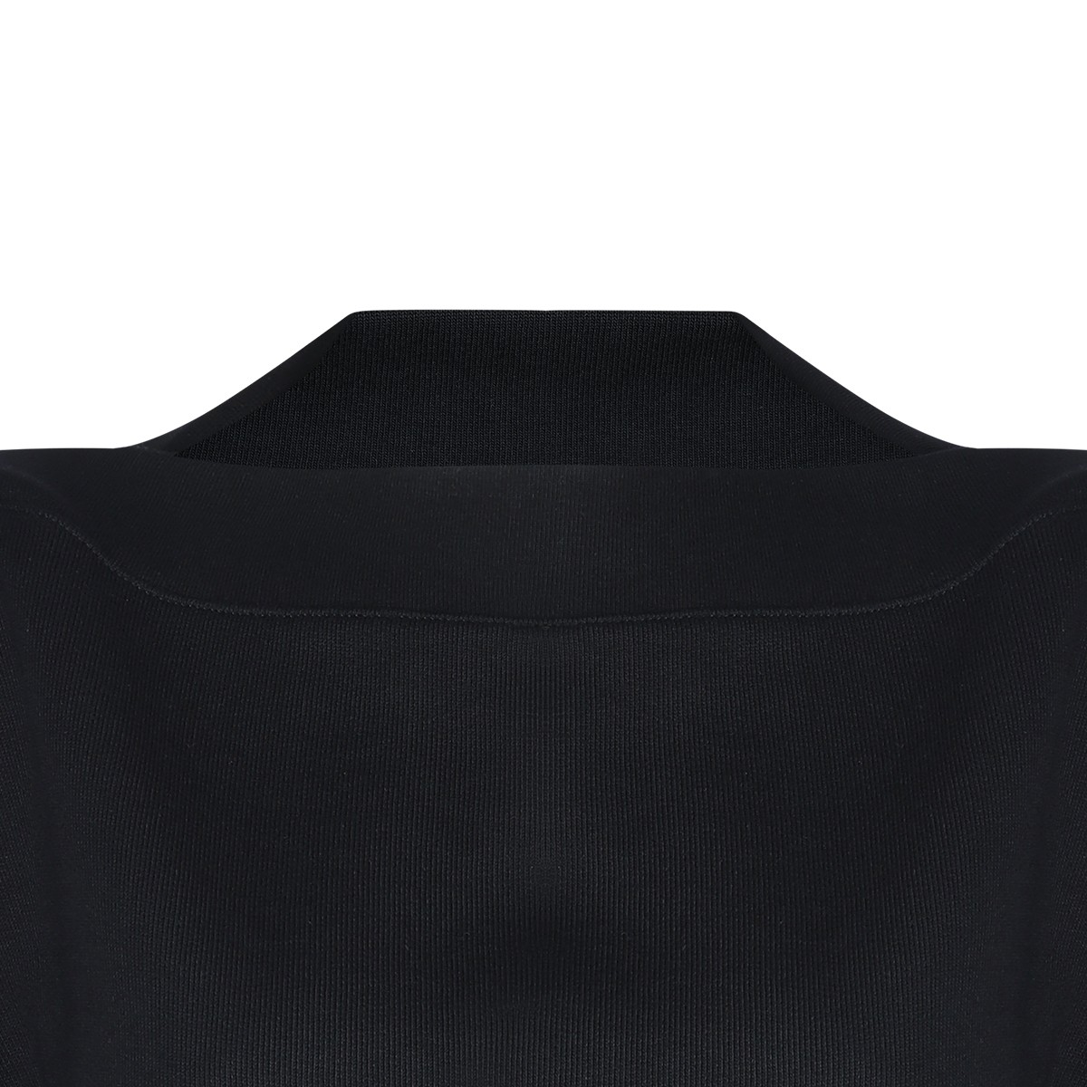 BLACK COTTON SWEATSHIRT