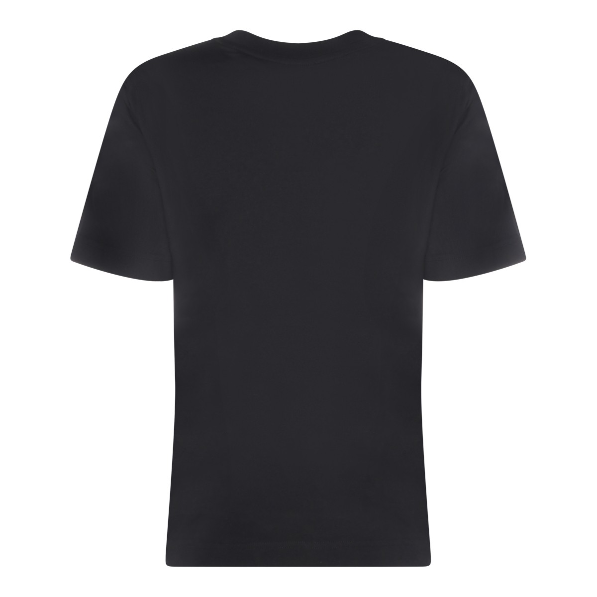BLACK COTTON LOGO T-SHIRT 