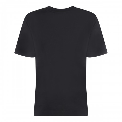 BLACK COTTON LOGO T-SHIRT 