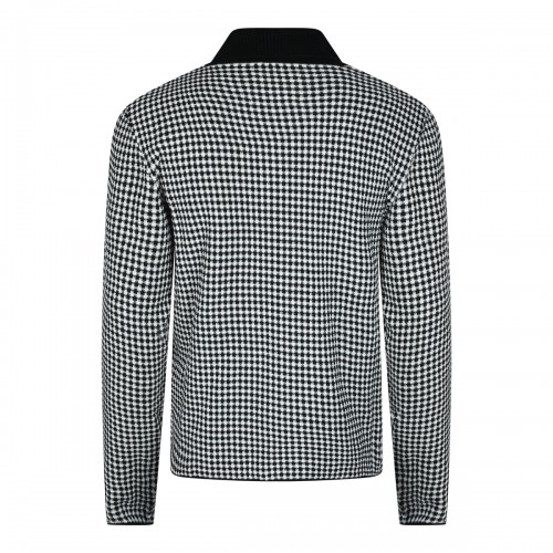 WHITE AND BLACK COTTON SHIRT