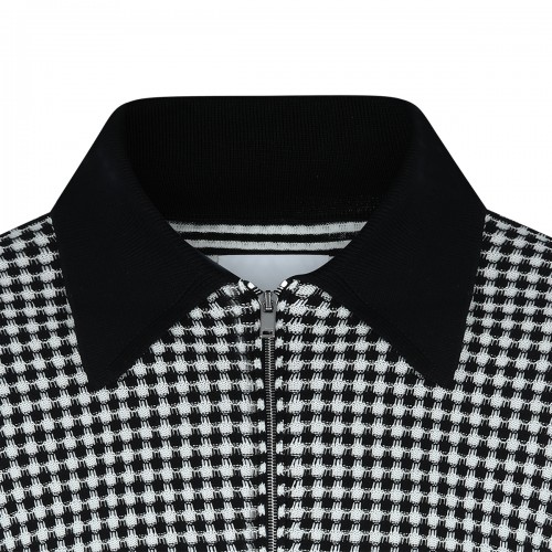 WHITE AND BLACK COTTON SHIRT