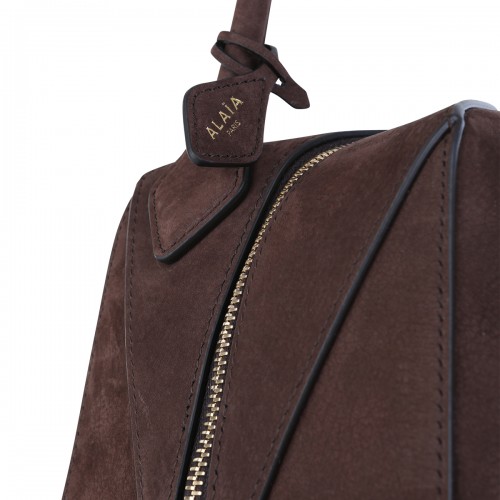 BROWN LEATHER LE BULLDOG SHOULDER BAG